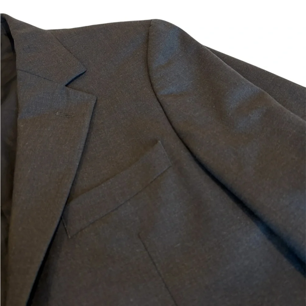 Brooks Brothers 346 Stretch Men’s 37R Gray Suit Jacket Sport Coat Blazer Modern